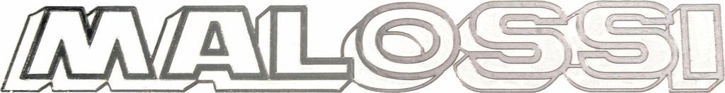 Aufkleber Set Malossi 22cm Logo silber, 10 Stück