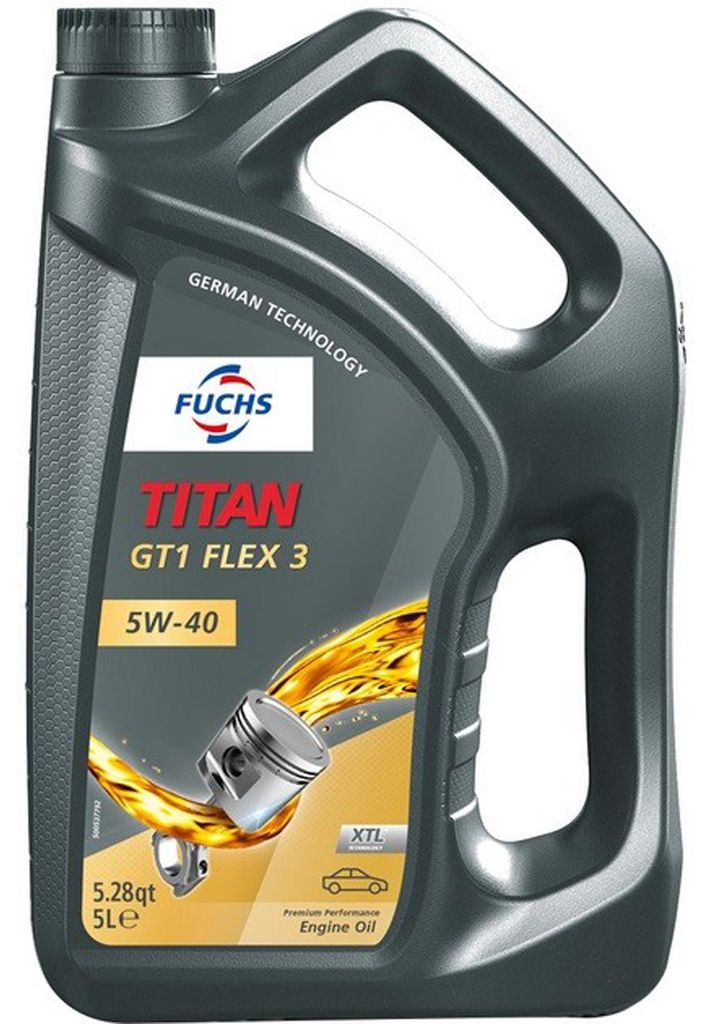 FUCHS Titan GT1 Flex 3 für 5W-40 5 Liter Motoröl Motorenöl Produktbild 