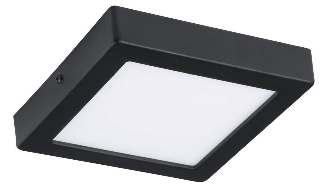 Eglo LED plafoniera a pannello Idun nero 17x17cm 9,5W Immagine del prodotto 