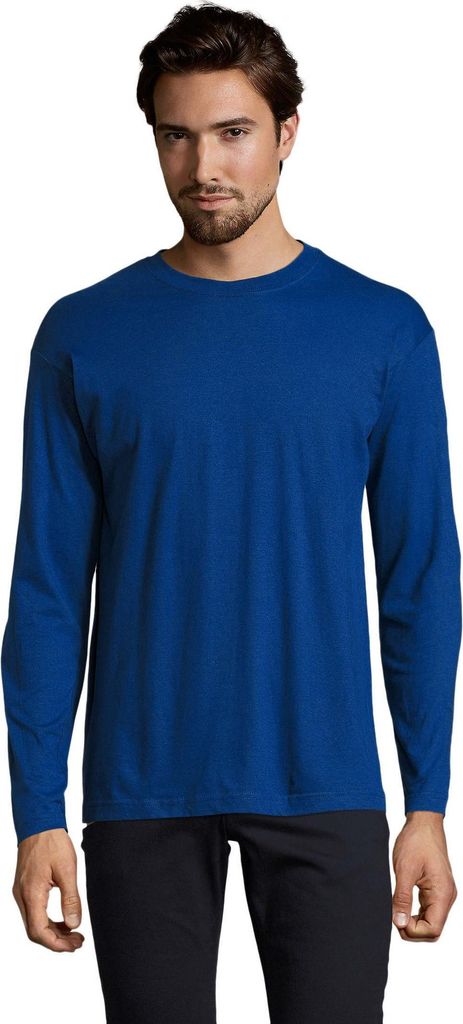 SOLS - "Monarch" T-Shirt für Herren Langärmlig LT1742 (XL) (Ultramarin)