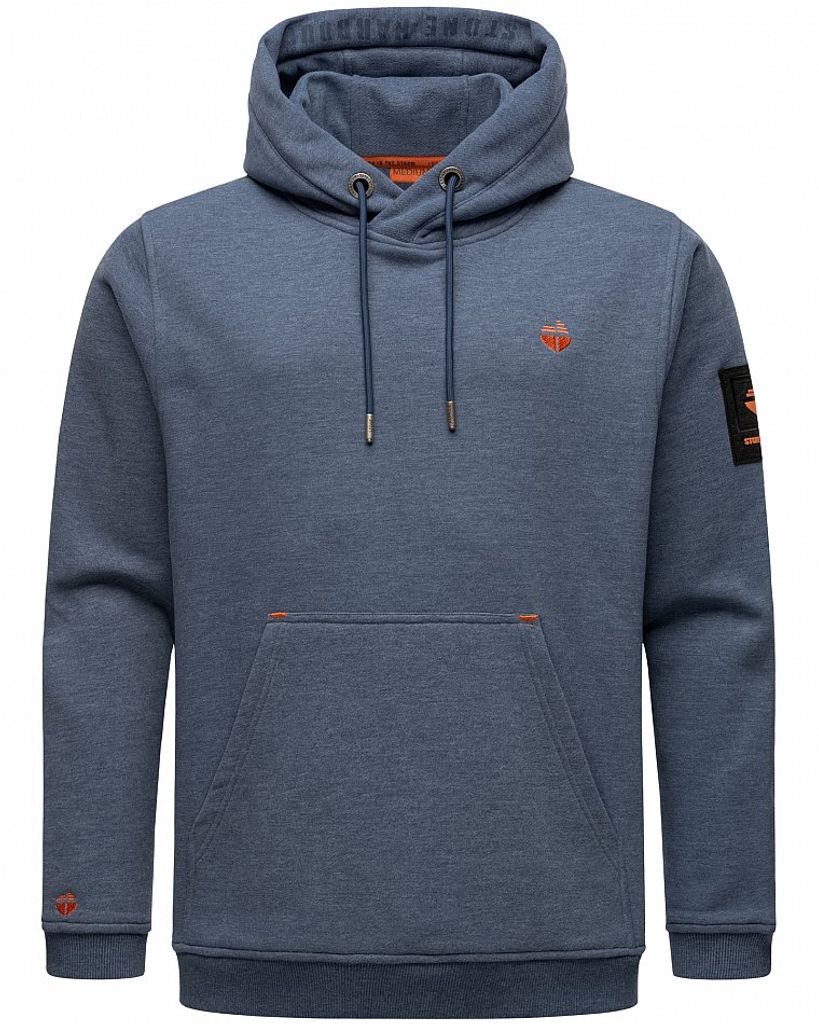 Stone Harbour Herren Kapuzen Pullover Oversize Outdoor Hoodie Sweater Bodo Shain Dusty Blue Gr. 50 - L