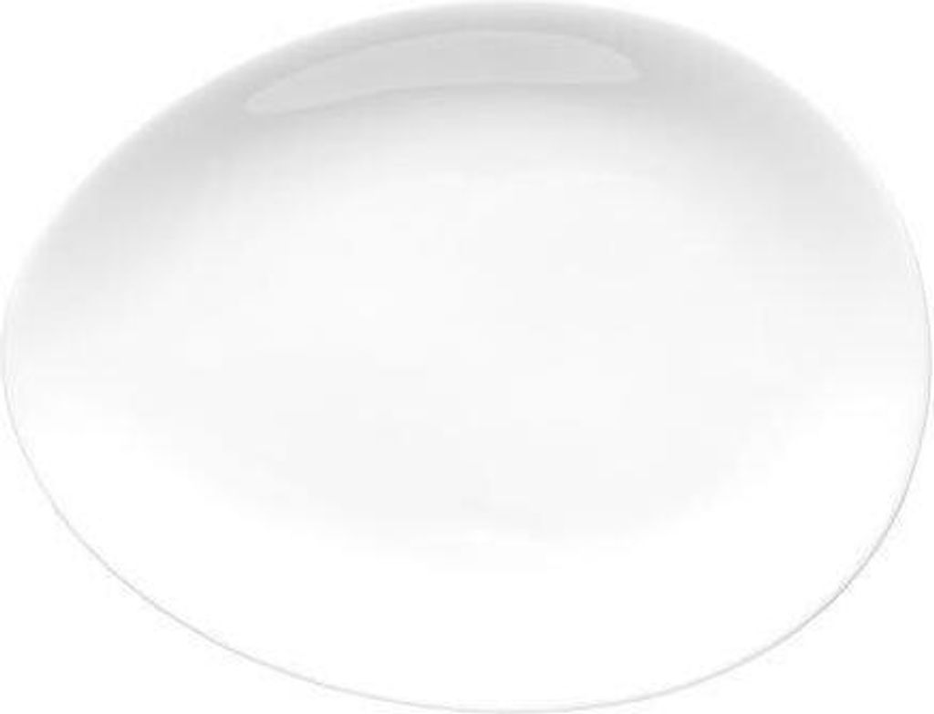 Luigi Colani Porzellan Ab ovo Black & White Teller oval white Set 2-tlg. 21,5 cm
