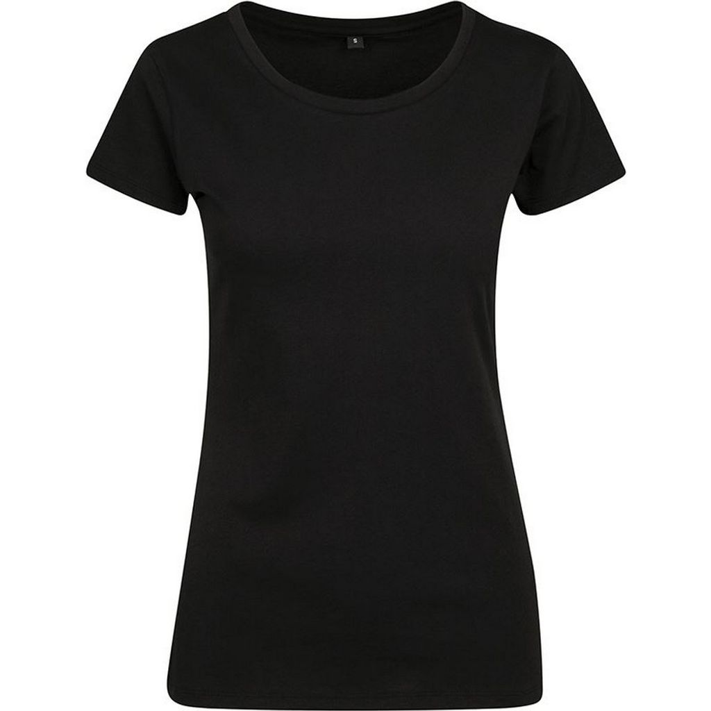 Build Your Brand T-Shirt Donna In Puro Cotone Con Scollo A V – Morbida E Personalizzabile - 5