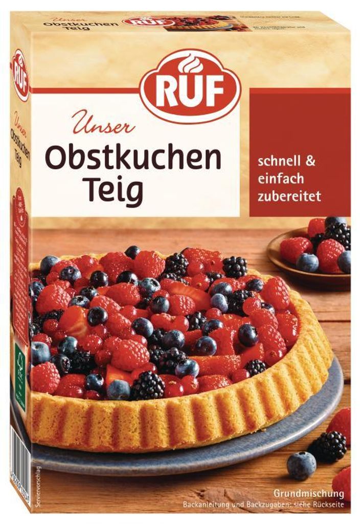 RUF Obstkuchen Teig Backmischung Produktbild 
