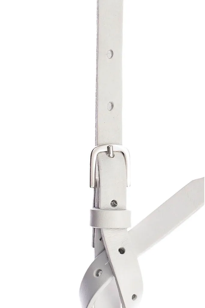 Cintura Vanzetti Neon Booster 15mm Bianca - Pelle Vera W110 Shop Online - 2