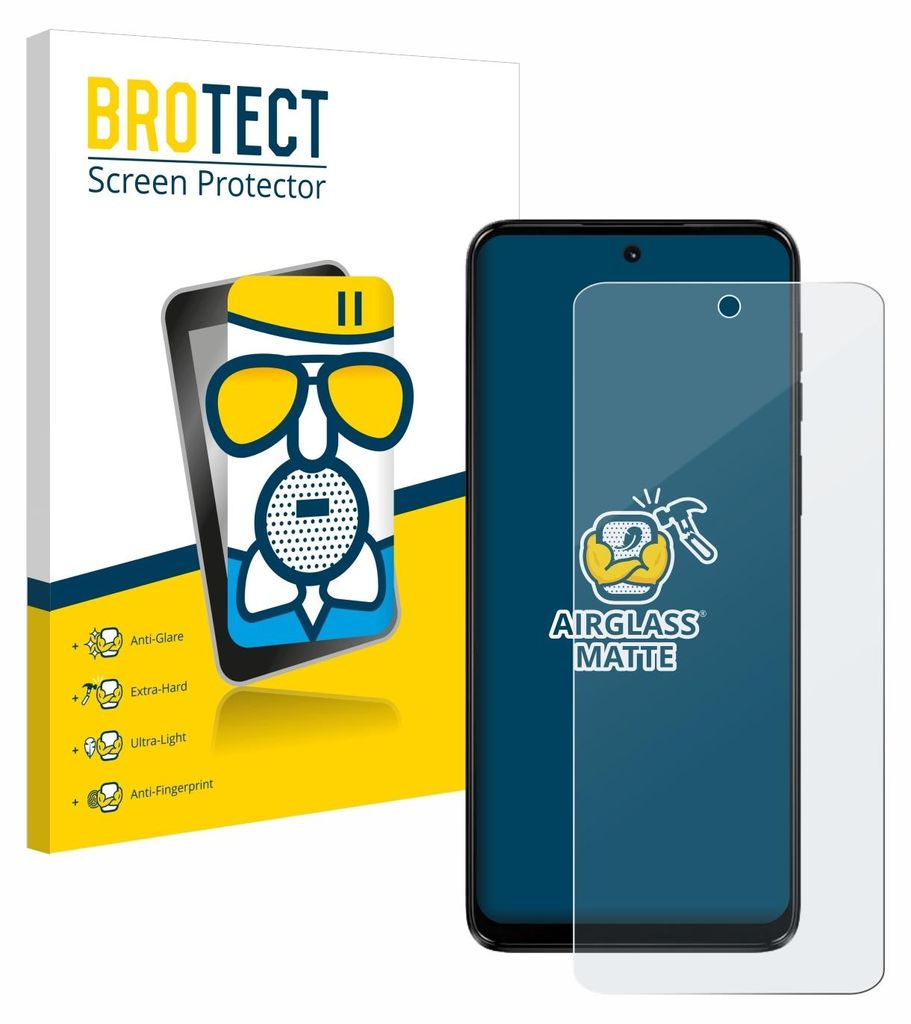 BROTECT Entspiegelungs Schutzglas für Motorola Moto G14 Schutzfolie Panzer Folie Glas Display Schutz matt