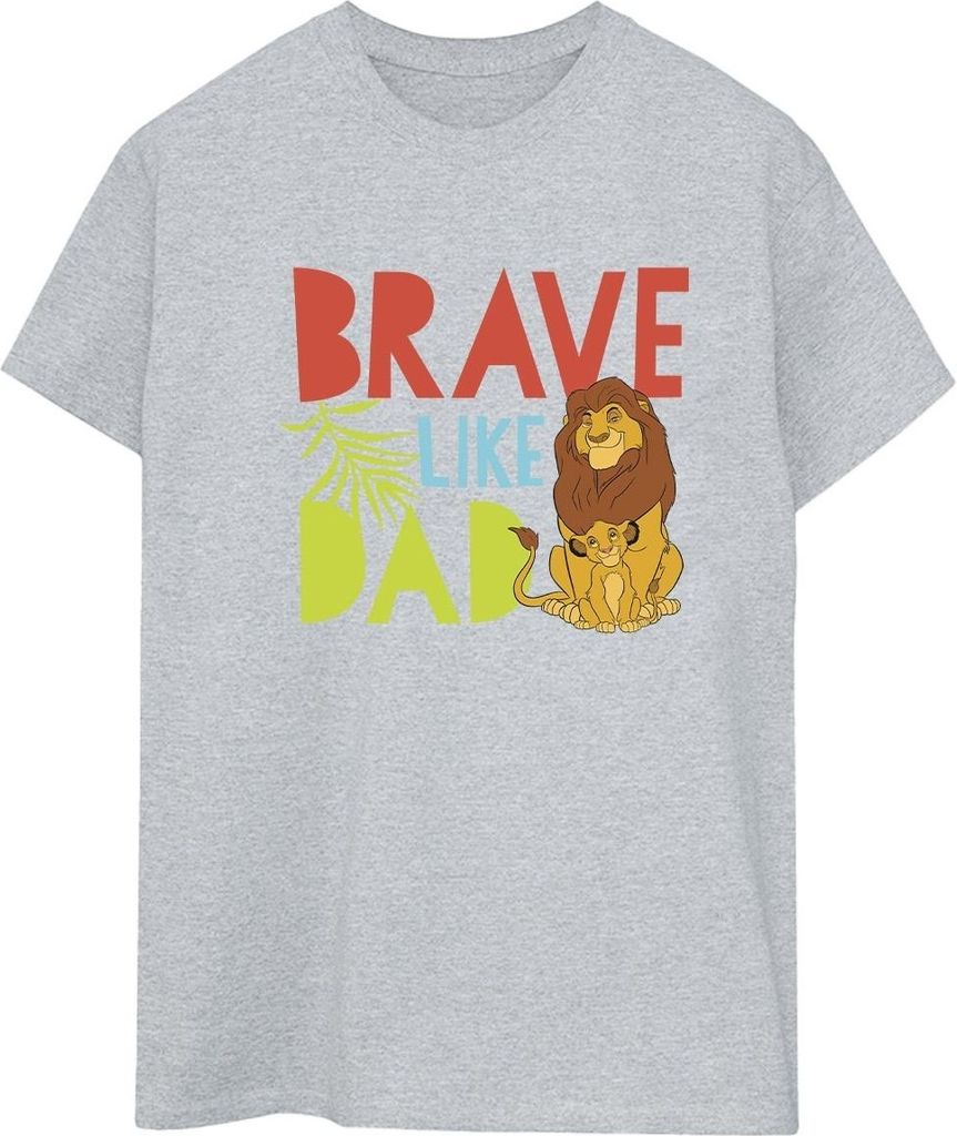 Disney - "The Lion King Brave Like Dad" T-Shirt für Damen BI29570 (S) (Grau)