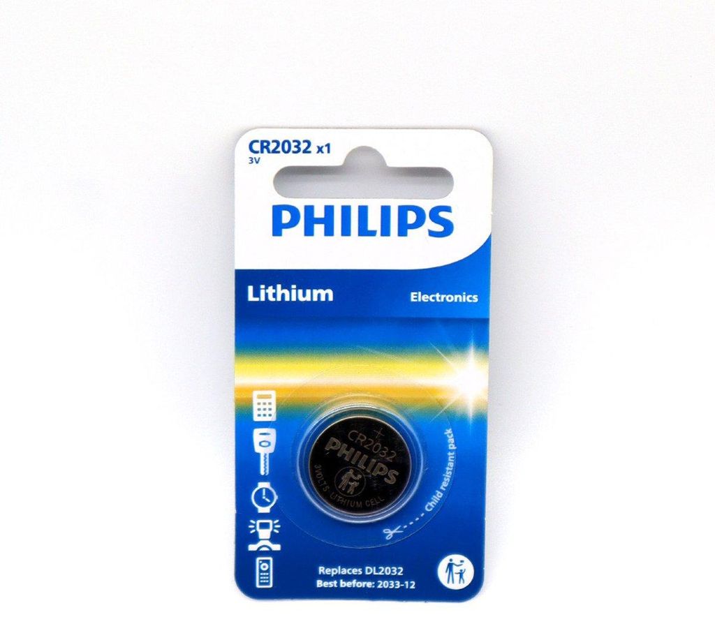 Baterie Philips CR2032, lithiová, 1 kus, model Obrázek produktu 