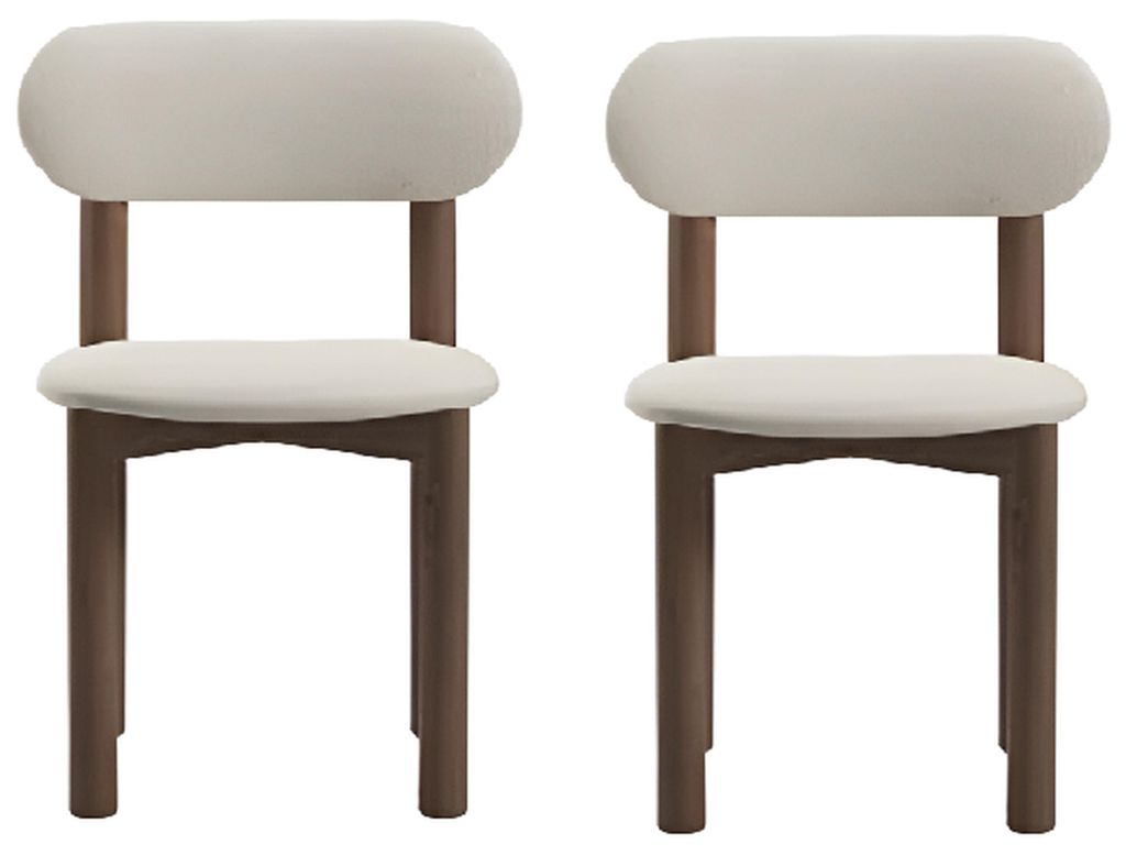 Modernes braunes Esszimmer-Set rechteckiger Esstisch Stühle Designermöbel