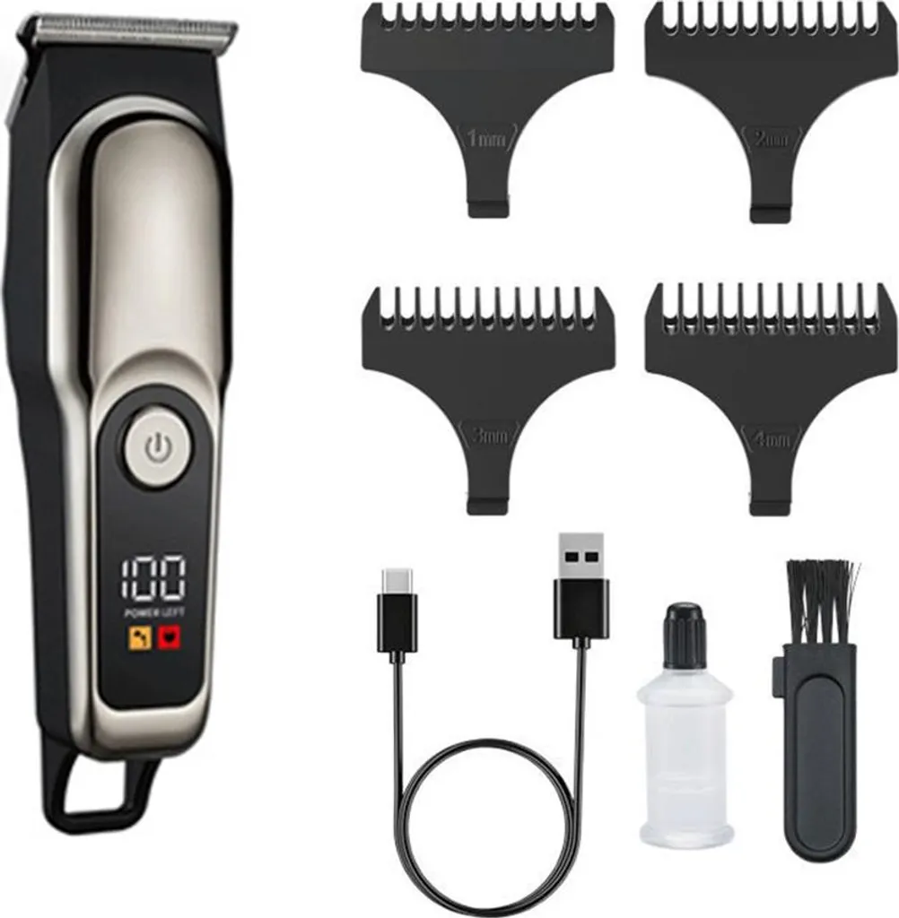 Offerta INF Tagliacapelli Uomo: Lame Titanio Display LCD Professionale