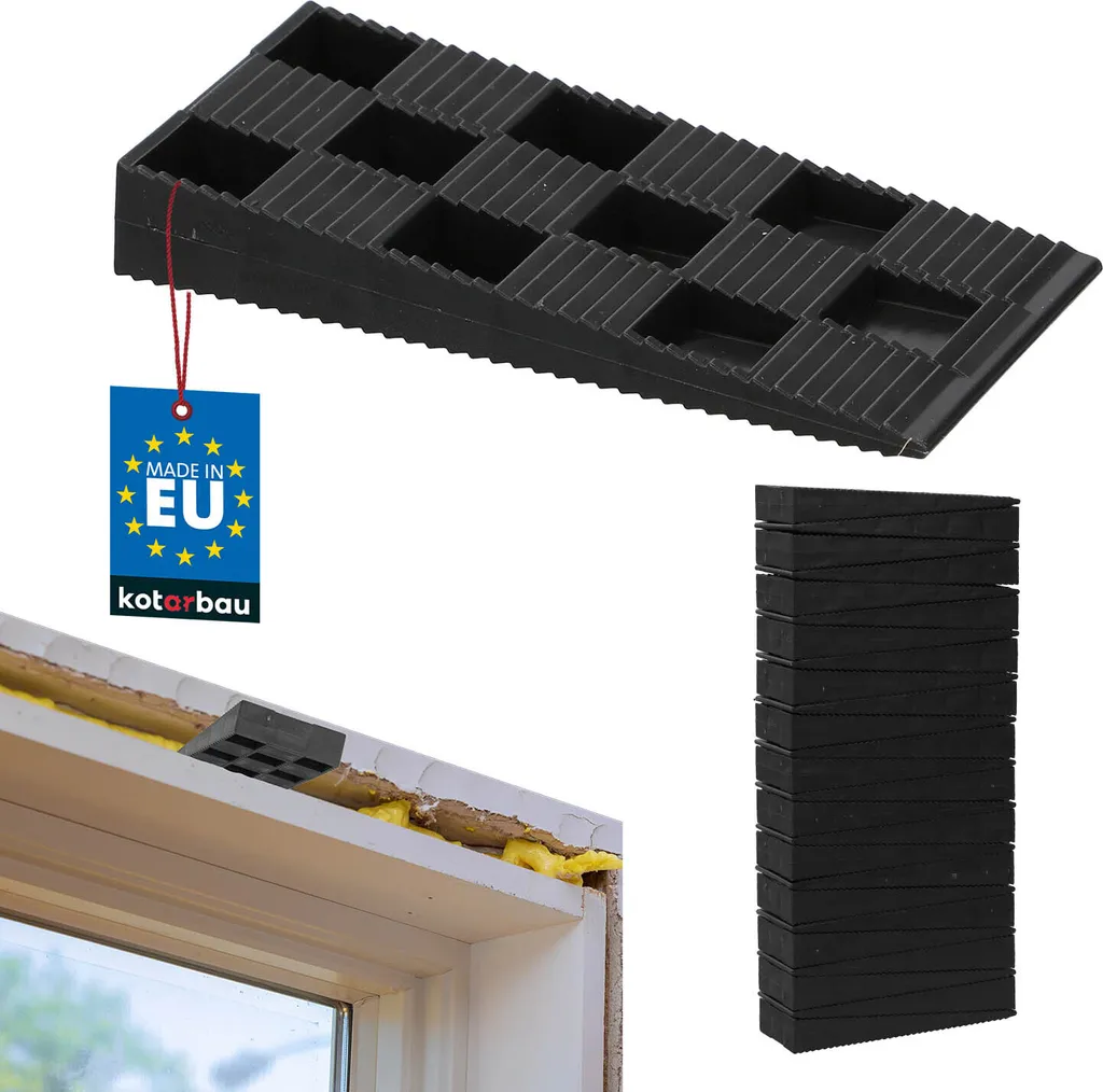 KOTARBAU® Set 25 Cunei di Montaggio 94x44x14mm - Spessori Professionali