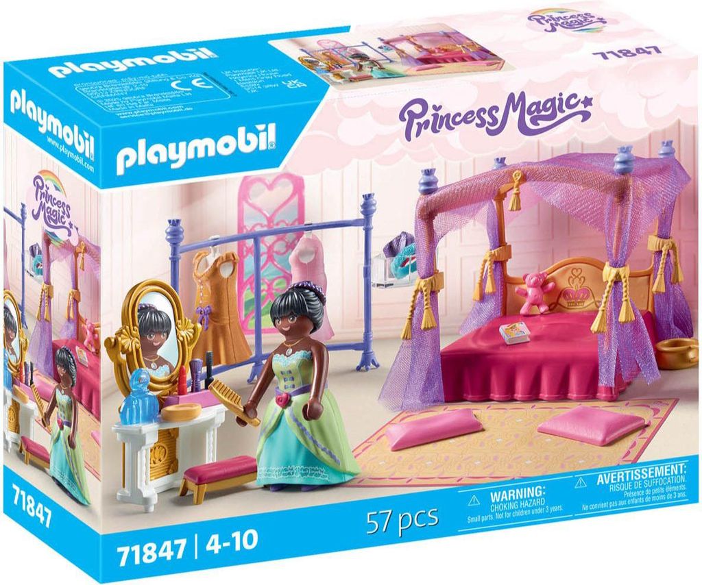 PLAYMOBIL 71847 Prinzessinnen-Schlafzimmer mit Ankleide