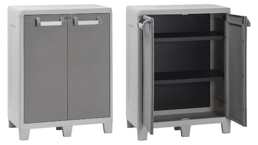 Meuble bas Tuttopiani Urban XL 78x49x101 cm - Armoire de rangement grise