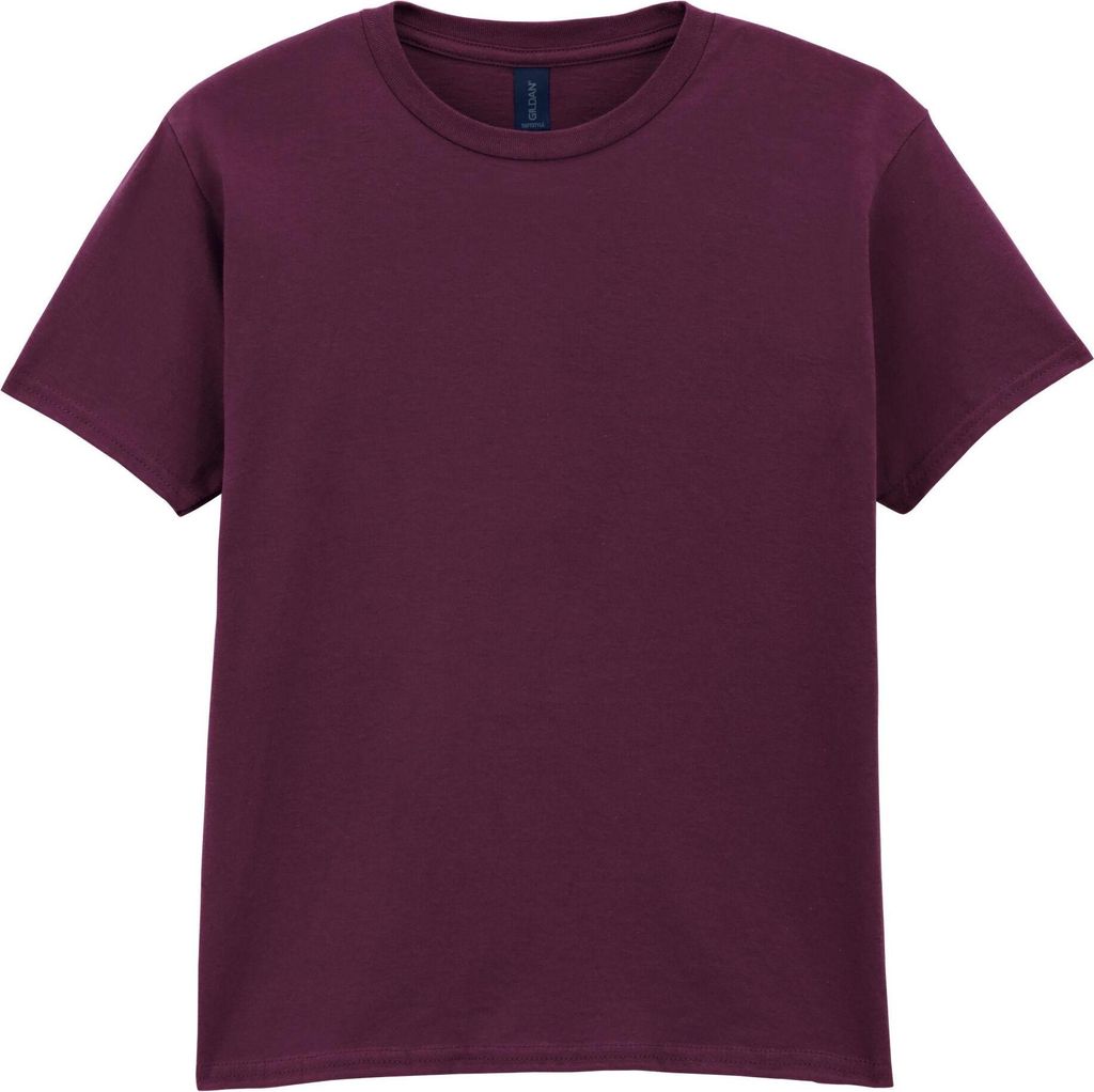 Gildan Kinder T-Shirt mit Rundhalsausschnitt, kurzärmlig BC485 (98-104) (Weinrot)