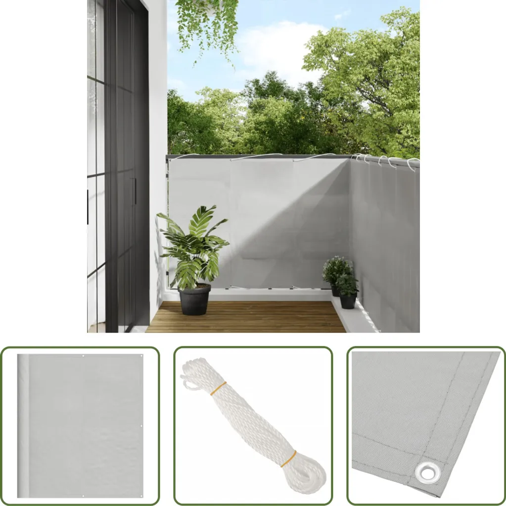 Protezione Balcone 120x500 Grigio Chiaro Oxford | Privacy e Relax
