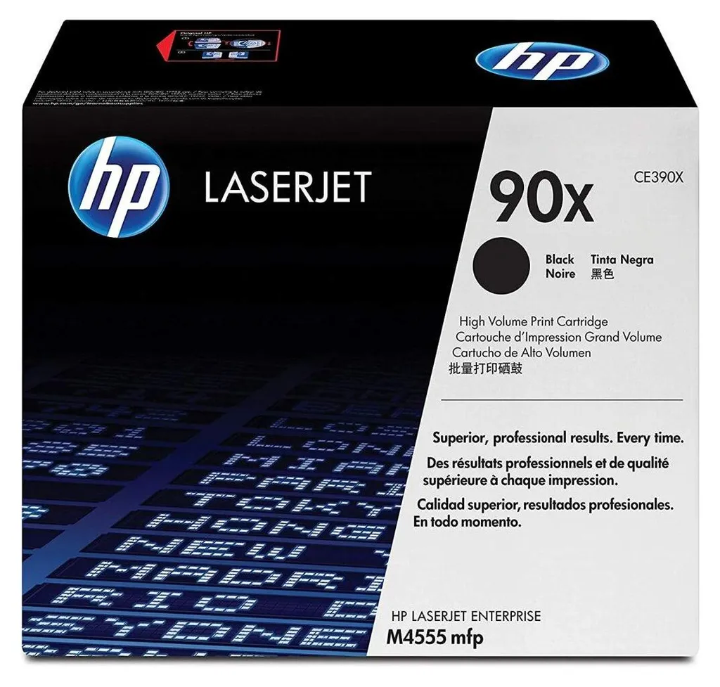 Toner Original HP CE390X Noir Haute Capacité 90X pour LaserJet Enterprise