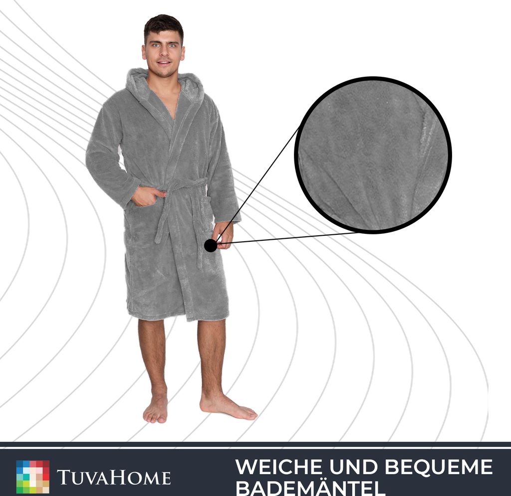 Teplý župan Wellsoft - Tuva Home - Uni pre mužov a ženy Obrázok produktu 2