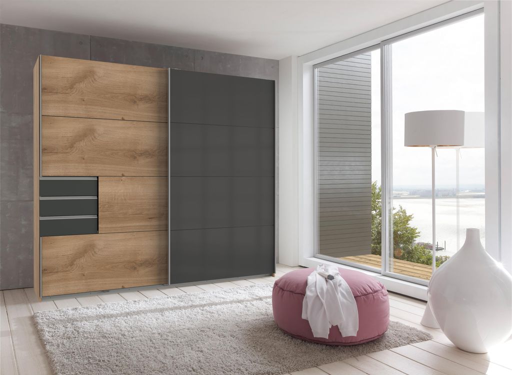 Schwebetürenschrank Kleiderschrank Schrank Schlafzimmer Produktbild 