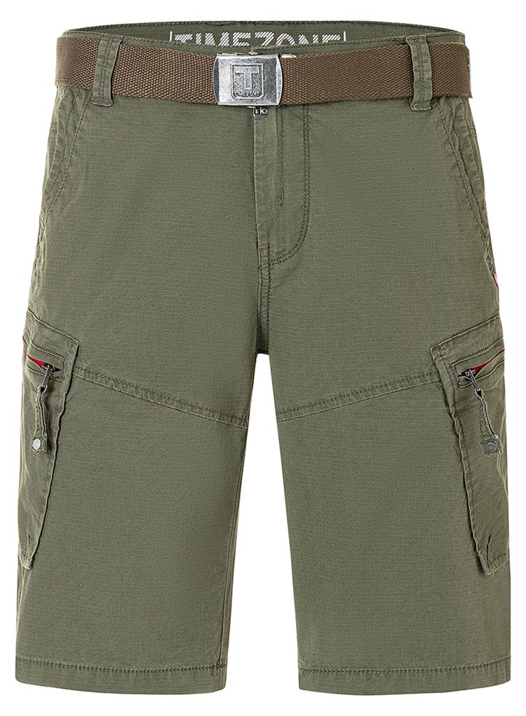 Timezone Cargo-Shorts Gürtel Knielang Reißverschluss Regular Fit Größe: 30W