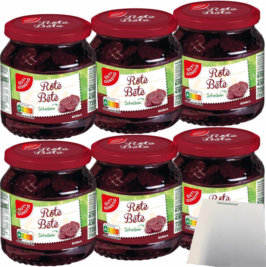 Gut & Günstig Rote Bete Scheiben im Bundschnitt mit Produktbild 