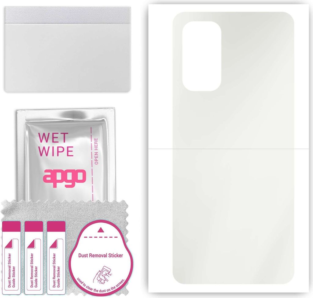 apgo Rückseite Schutzfolie, Matt, kompatibel mit Oppo Find X3 Lite, Hinten Hydrogel-Displayschutzfolie mit Positionierhilfe, kratzfest, einfache M...