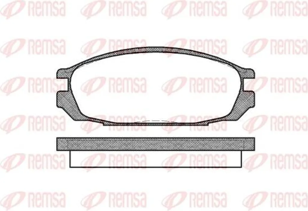 Plaquettes de frein REMSA 0292.00 pour Patrol - Qualité OE 4406020J85
