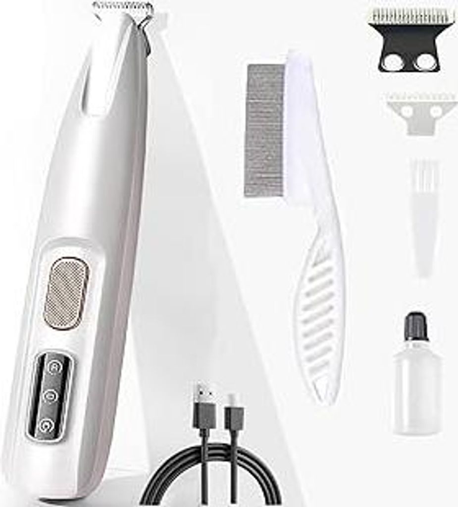Paw Trim Pro, Pfotentrimmer Für Hunde, Schermaschine Hund, Leise Wasserdicht Hundepfoten Trimmer Für Pfoten, Augen, Ohren, Gesicht, Körp (A)