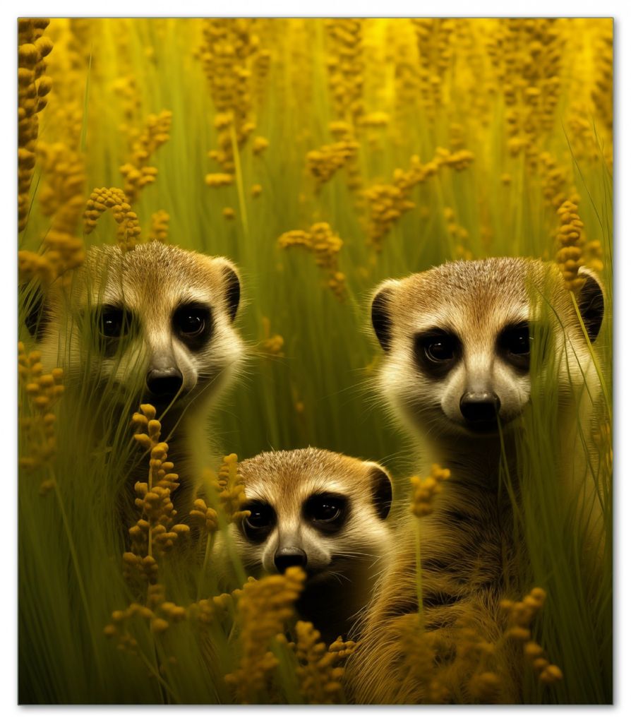 Wallario Herdabdeckplatte aus Glas, Größe 52 x 60 cm 1-teilig, Motiv Versteckspiel im Feld