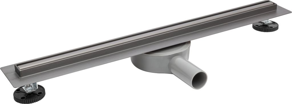 BALNEO Duschablauf Slim&Low ProLine mit Siphon Set 70 cm Edelstahl grafitgrau