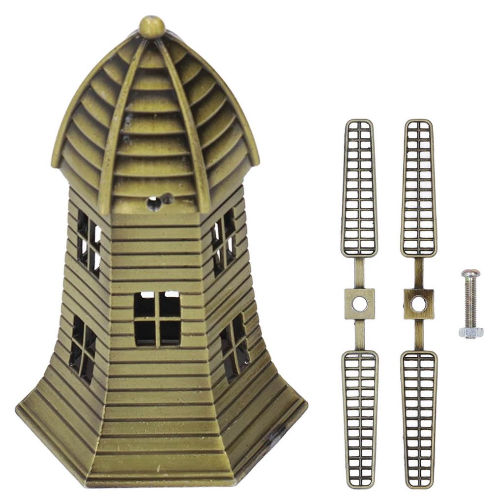 Windmühlendekor im Vintage-Stil, hochwertige Legierung, robust und langlebig, exquisiter Blickfang