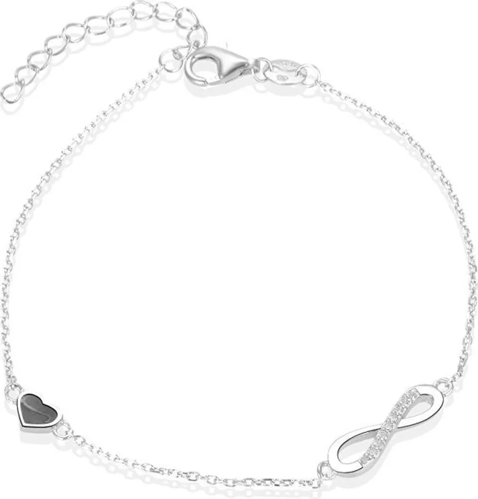 Bracelet argent anti-ternissement Amour Sans Fin AGB629 / 21 durable