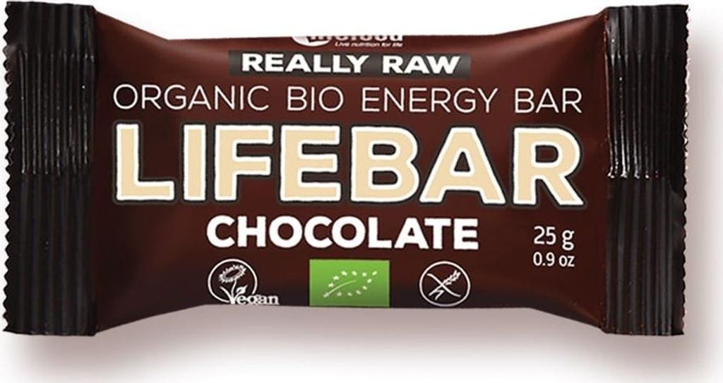 BATON DAKTYLOWO - ORZECHOWY Z CZEKOLADĄ RAW BEZ DODATKU CUKRÓW BEZGLUTENOWY BIO 25 g - LIFEFOOD