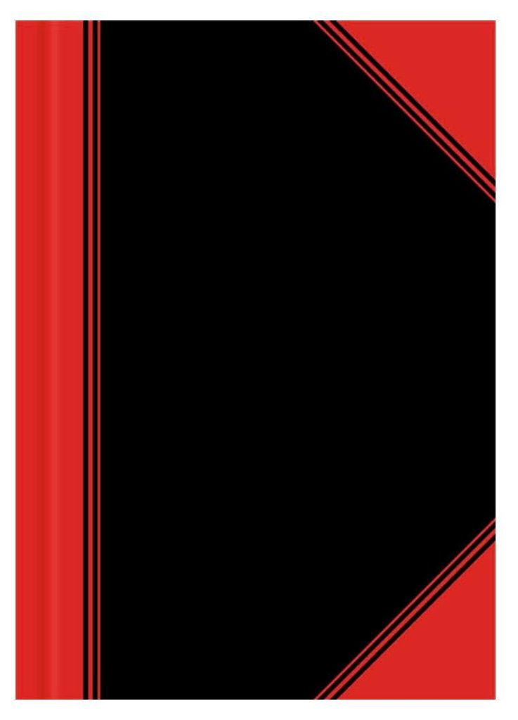 Bantex 100302833, Einfarbig, Schwarz, Rot, A6, 96 Blätter, Produktbild 