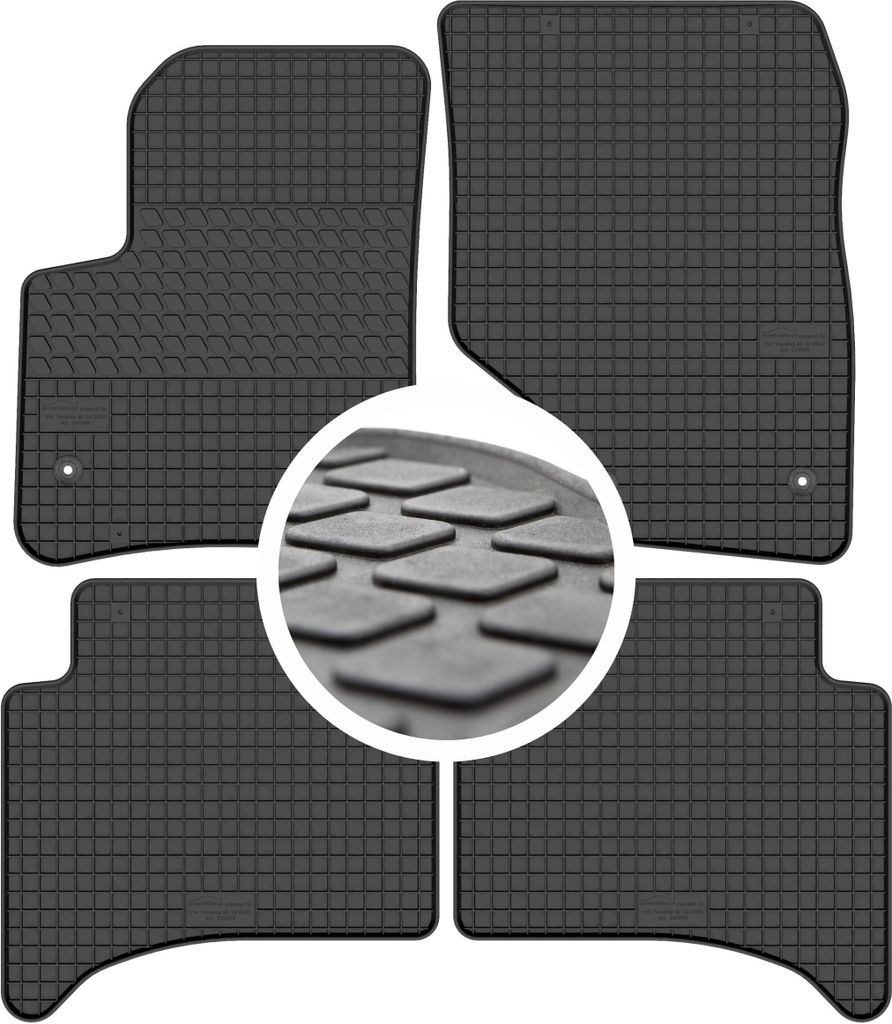 Auto-Fußmatten gummimatten für Volkswagen Touareg I