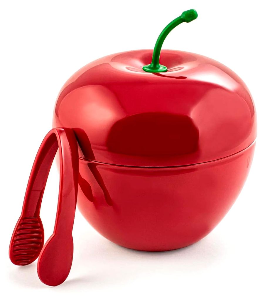 Eiskübel Cherry in Rot aus Polypropylen, inklusive Zange, 15 cm