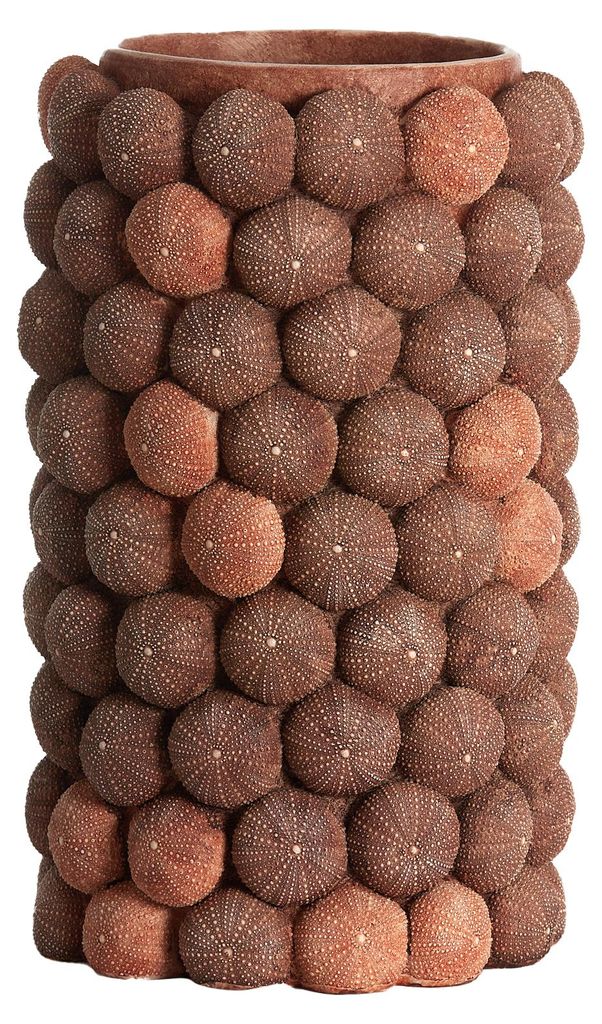 Light & Living Seeigel Vase korallenrot und bordeaux – Ø25x40 cm