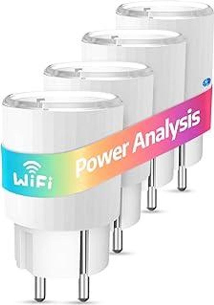 SMARTERCURRY Smart WLAN Zeitschaltuhr Steckdose, WiFi Steckdose Mini 13A mit Strommessung, Max 16A Smart plug Kompatibel mit & Google Home, Sprachs...