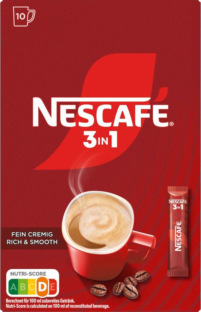 Nescafe 3w1 typu sticks kawa rozpuszczalna 10 sticks po Zdjęcie produktu 