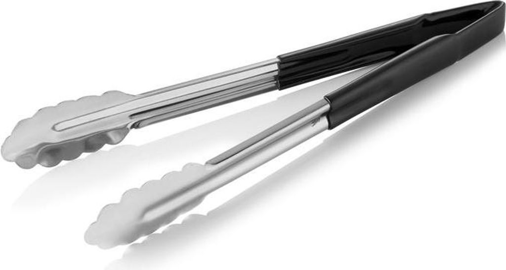 20x HACCP Universalzange HACCP Tongs, 30 cm, schwarz, Chromstahl 18/0