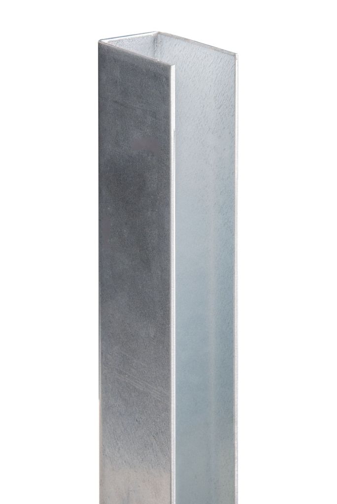 Pfostenverstärkung Arnold für Zaunpfosten | 60 x 40 mm | Länge: 1250 mm | Breite: 55 mm | Höhe: 35 mm