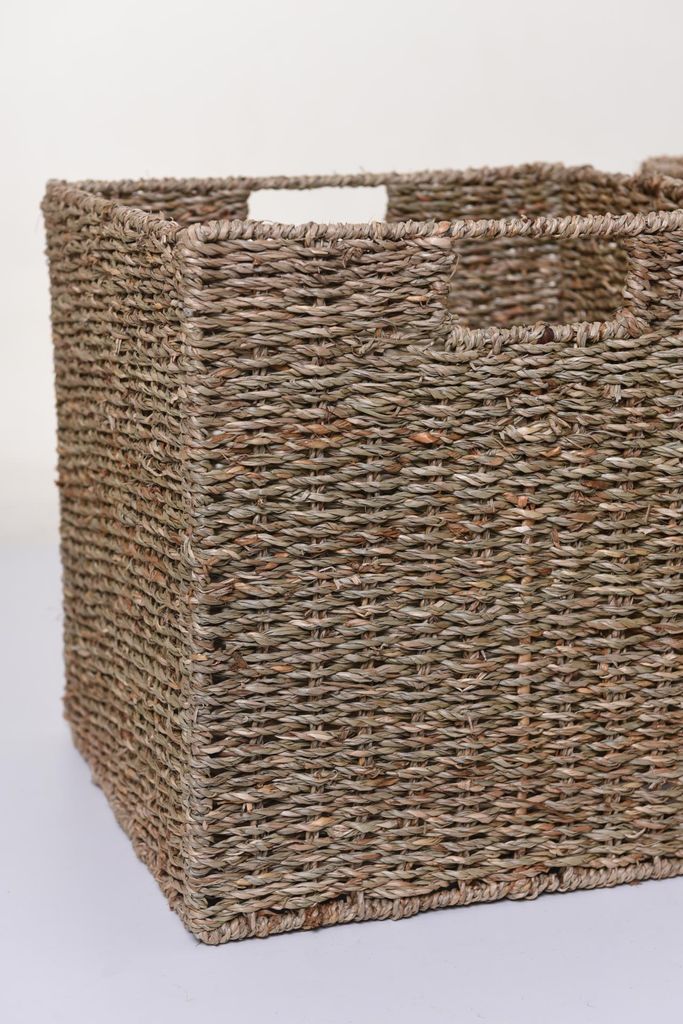 VIVANNO Regalkorb Seegras SEEGRA Rechteckig, Natur Produktbild 