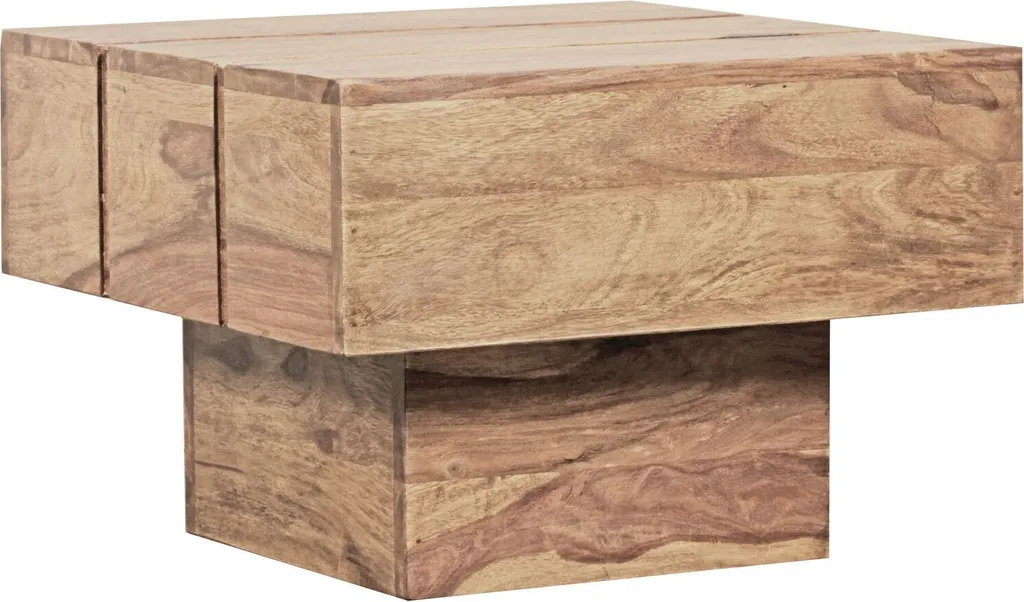 Table d'appoint SIRA en acacia massif 44x44 cm - Bout de canapé robuste - 6