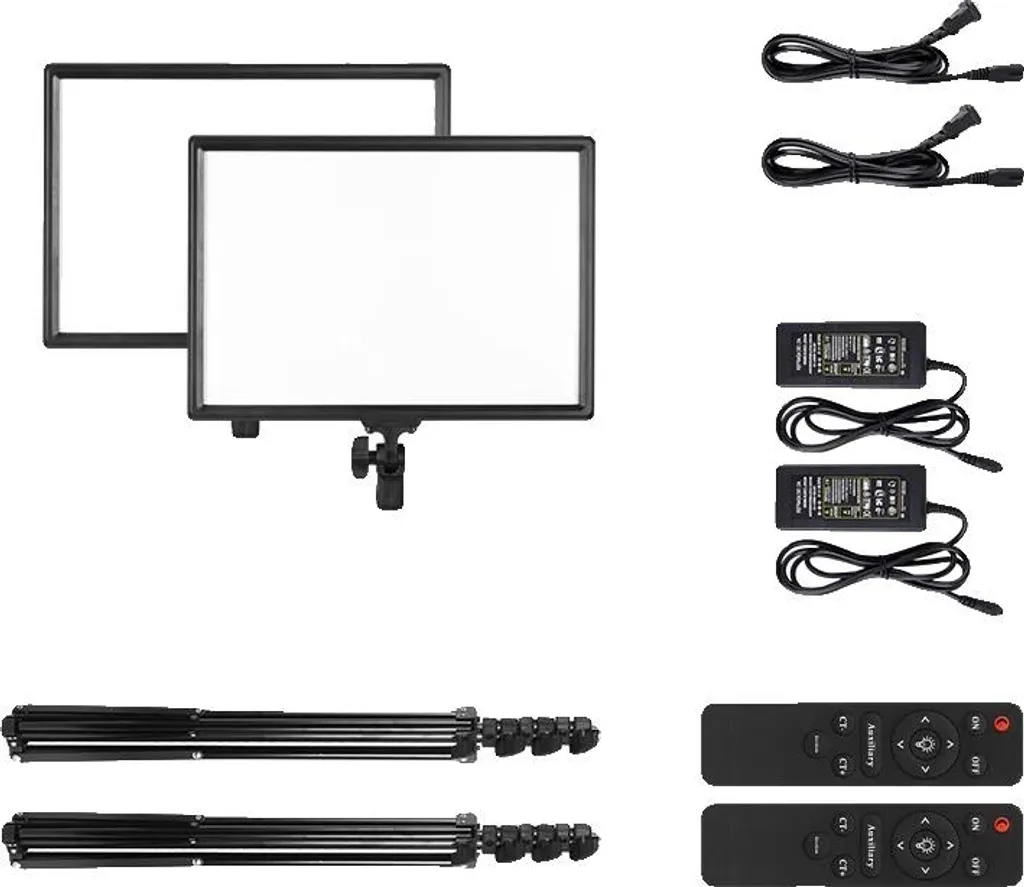 Éclairage Vidéo LED avec Température Réglable et Télécommande sans Fil