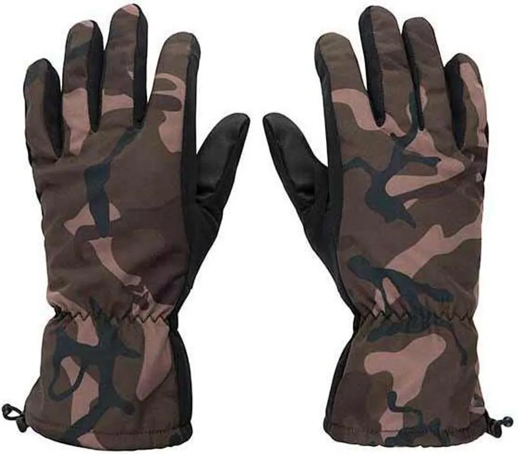 Gants de Pêche Camouflage Fox Taille M - Protection Mains pour Pêcheurs