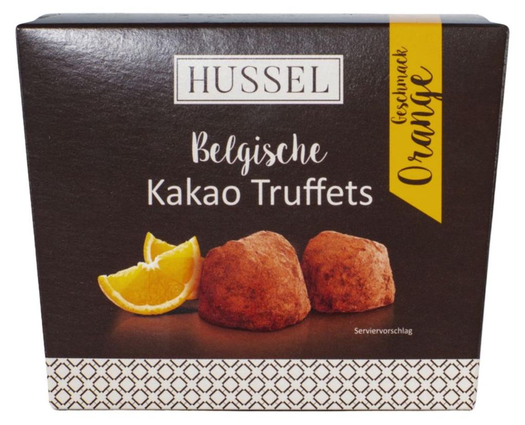 Hussel Belgische Kakao Truffets Orange, 250g Produktbild 