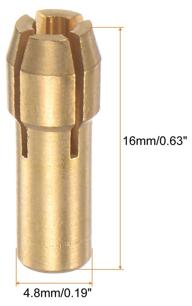10 Stš¹ck Bohrfutter Spannzangensatz 2,1-2,5mm, Messing Bohrer Spannfutter, Heckdurchmesser 4,8mm fš¹r Leichtes Zubeh?r, Hochgeschwindigkeitsbo...