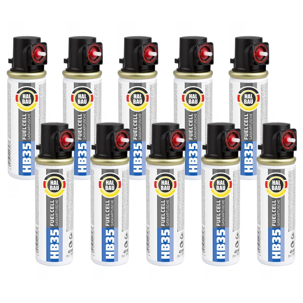 Lot de 10 cartouches HALBAU HB35 100mm haute performance pour cloueuse