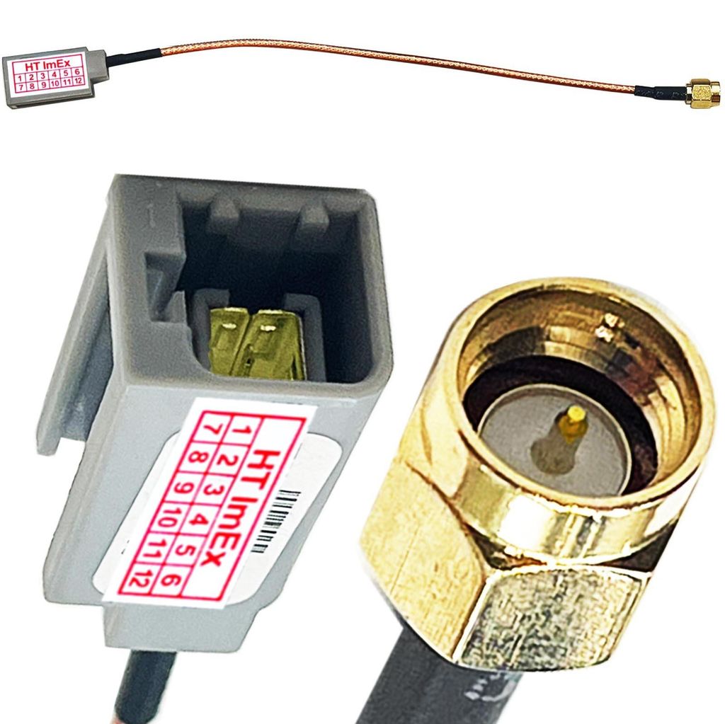 Auto KFZ Adapter GT5 (M) Stecker auf SMA (M) Kabel kompatibel mit Clarion Navigation