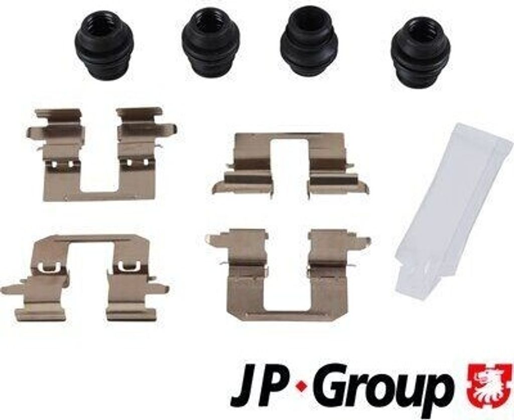 JP GROUP 3964002810 Zubehörsatz Scheibenbremsbelag Hinten passend für PEUGEOT 4008 SUV für CITROËN C4 AIRCROSS für MAZDA 6 Kombi (GJ, GL)