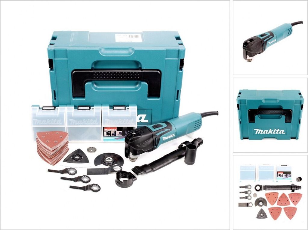 Makita MULTI-TOOL+UMFANGREICH.ZUBEHÖR (TM3010CX5J) Produktbild 